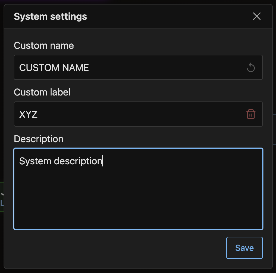 System Properties System Properties